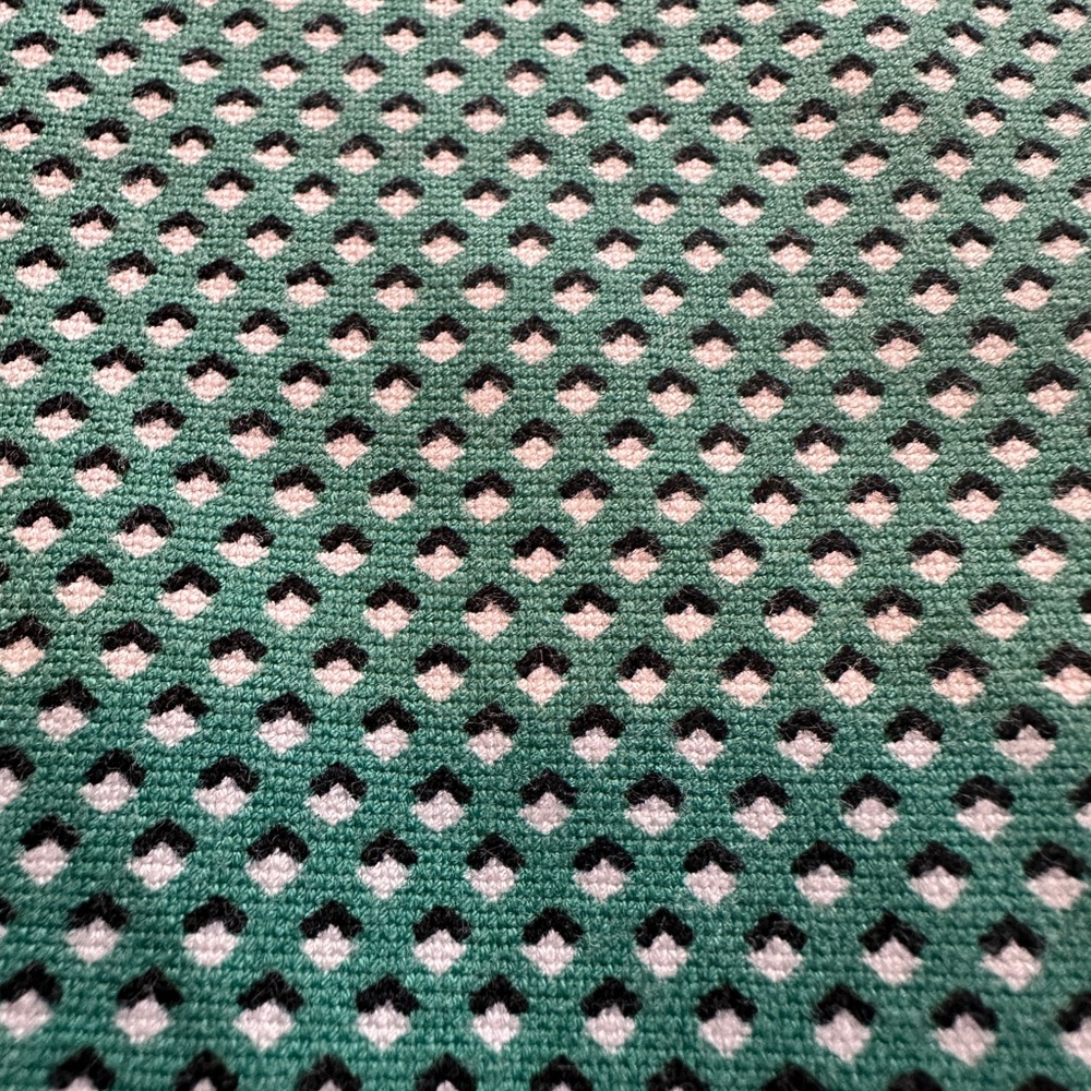 Green Mini-Chevron Patterned Pants - image 4